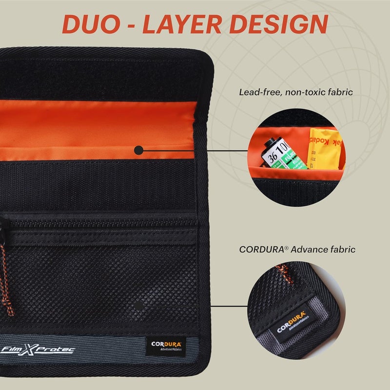 RETO Film X-Protec Bag - CORDURA Waterproof, X-Ray Proof, Lead-Free, Radiopaque Fabric, Lightweight, Durable Duo Layer, Radiation-Resistant Protective Film Bag Size S (16.5 x 18.0 cm) (One Piece) - Image 5